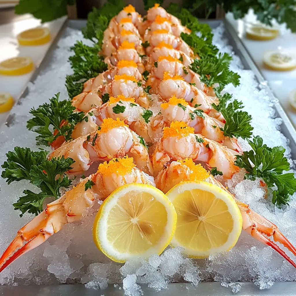 Fresh langoustines on a bed of ice What is langoustine