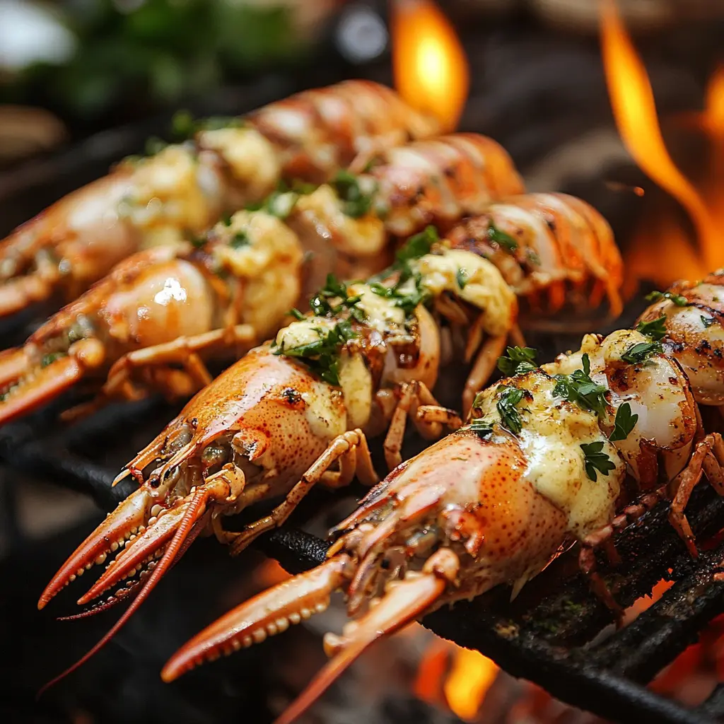 Langoustines being grilled with garlic butter What is langoustine