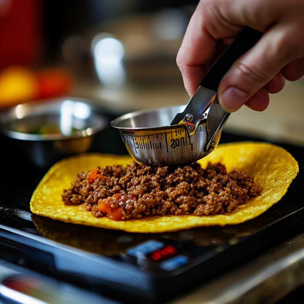 How Much Meat Is in 1 Hard Shell Taco? A Complete Guide. Measuring 2 ounces of ground beef for a taco