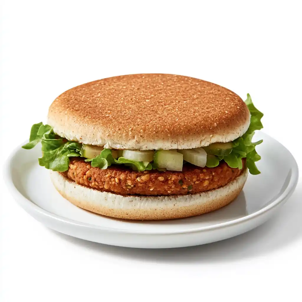 Subway Veggie Patty with its calories, protein, and fiber content displayed