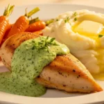 Creamy Herb Chicken with Mashed Potatoes & Glazed Carrots: A Complete Comfort Food Dinner