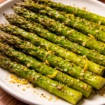 Lemon Garlic Roasted Asparagus