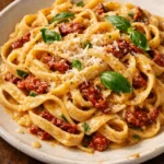 One Pan Creamy Sun-Dried Tomato Pasta