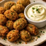 Crispy Fried Olives with Garlic Aioli