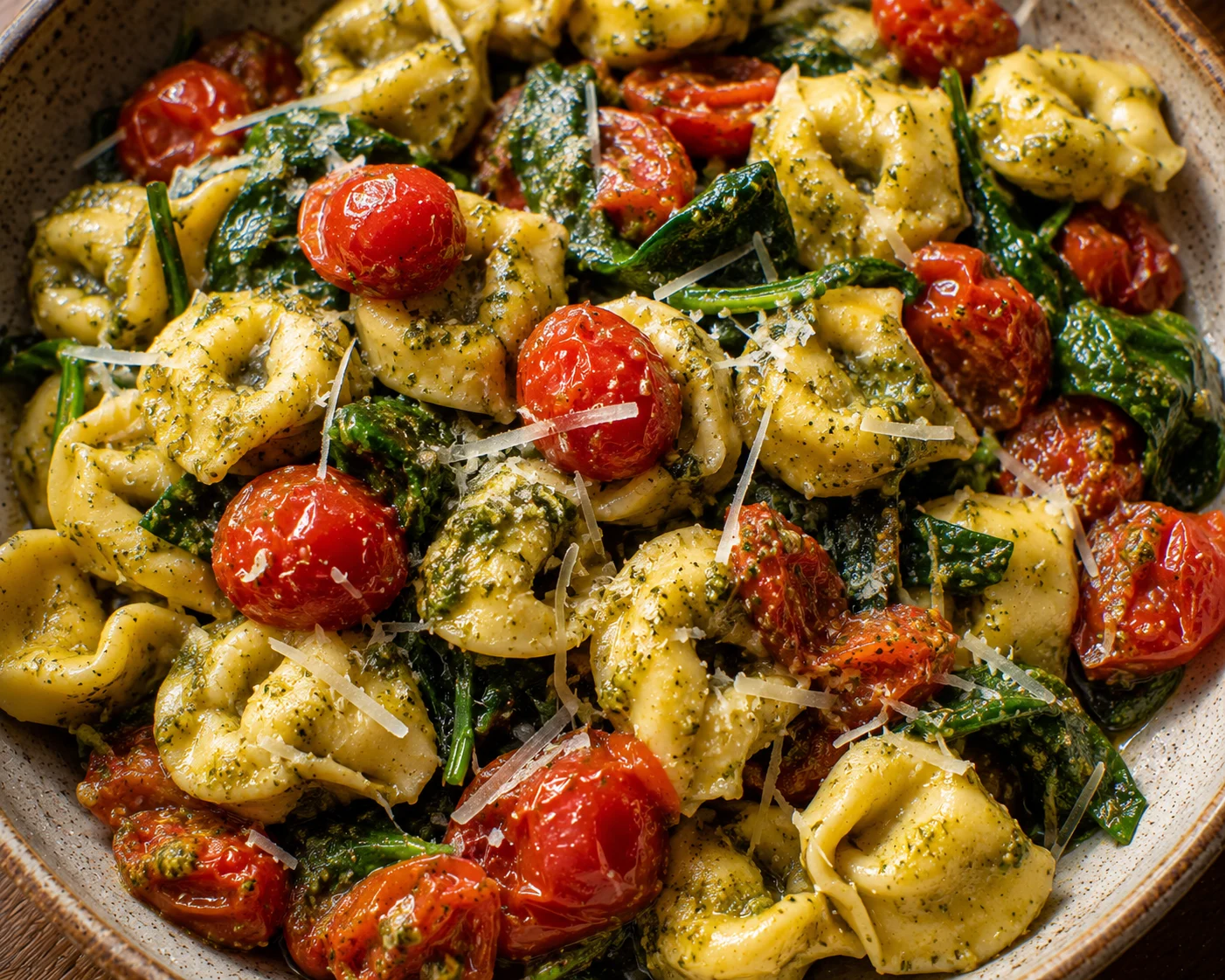 Pesto Tortellini Summer Skillet