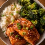 Honey Garlic Salmon Bowls