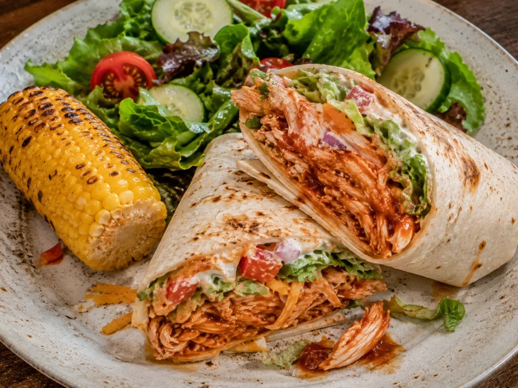 BBQ Ranch Chicken Wraps