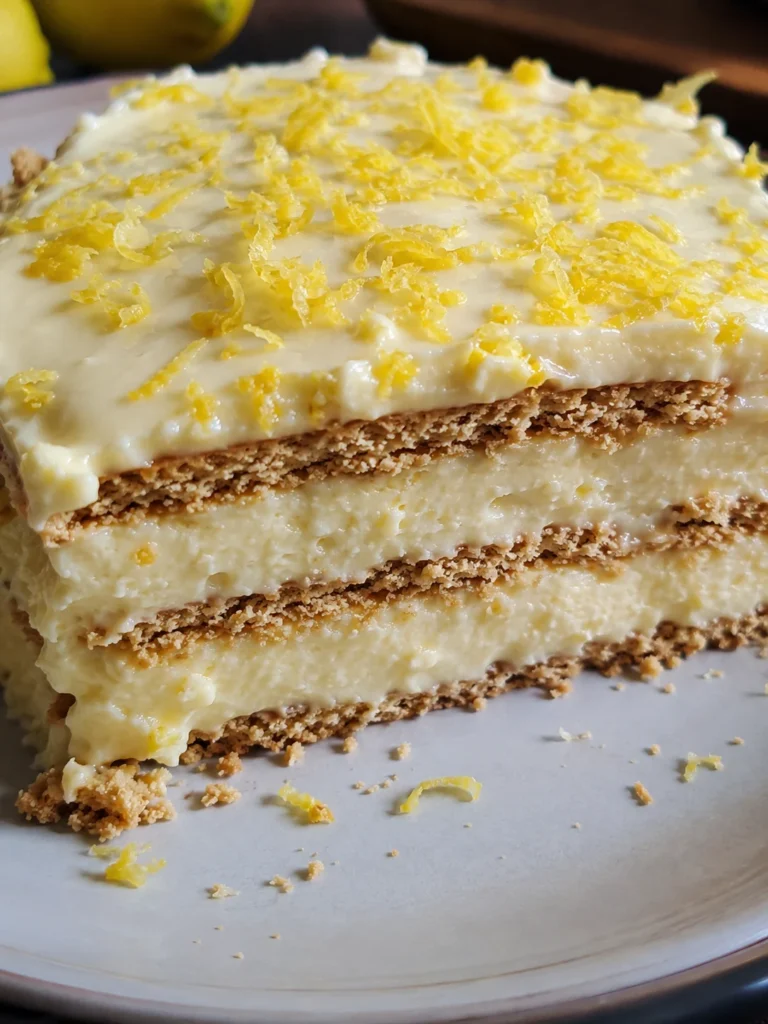 lemon icebox cake