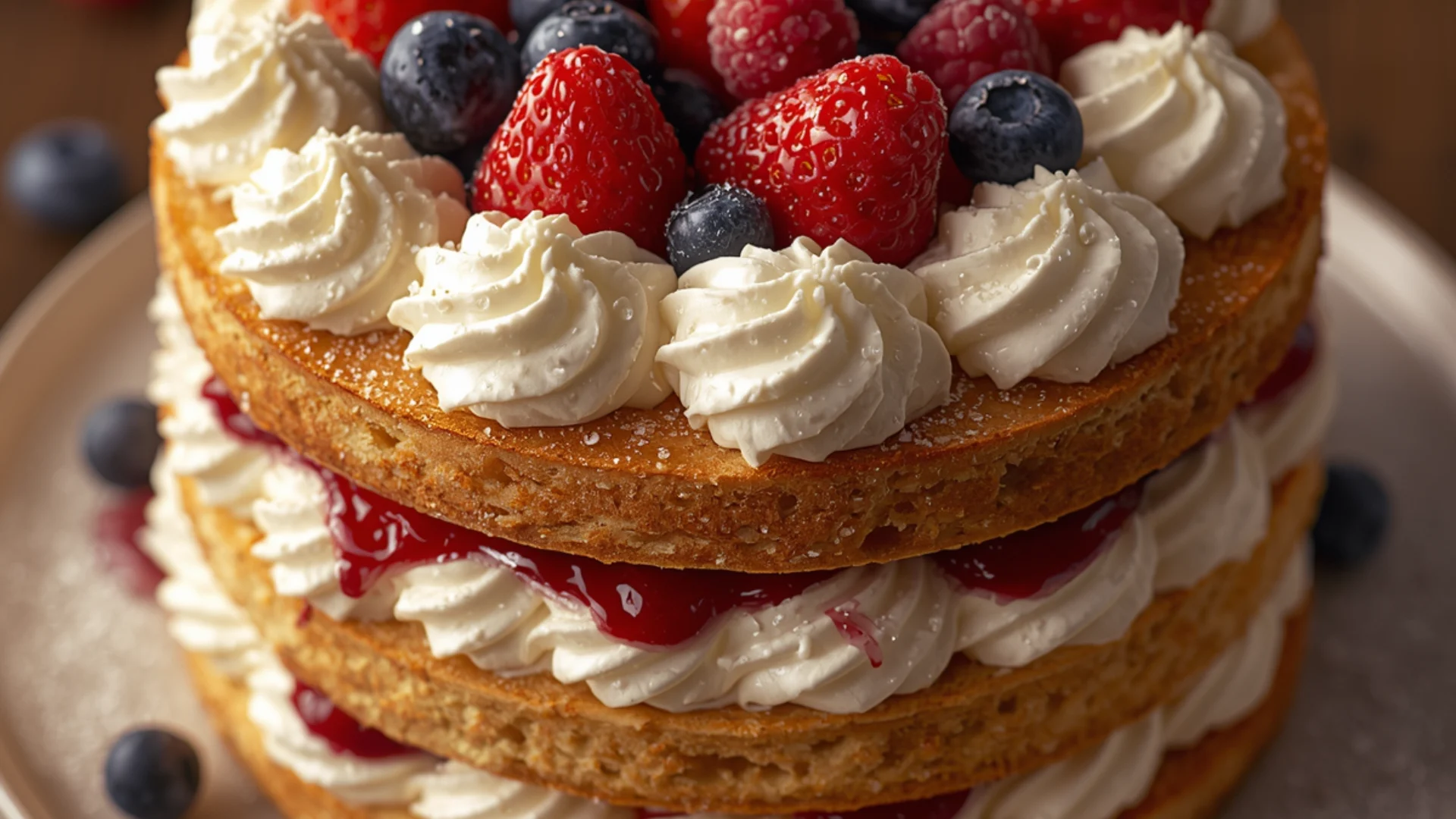 French Berry Chantilly Cake