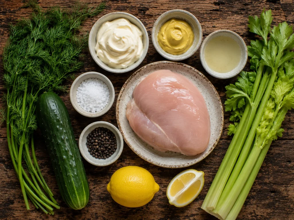 Cucumber Chicken Salad Pitas