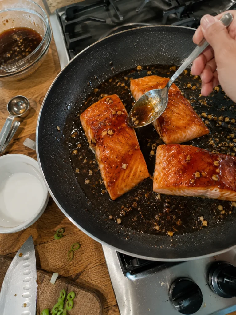 Honey Garlic Salmon Bowls