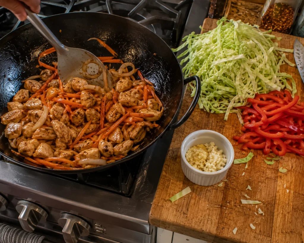 Cabbage Crunch Chicken Stir Fry