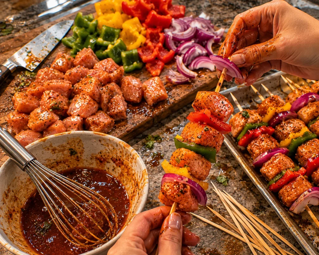 BBQ Chicken Skewers