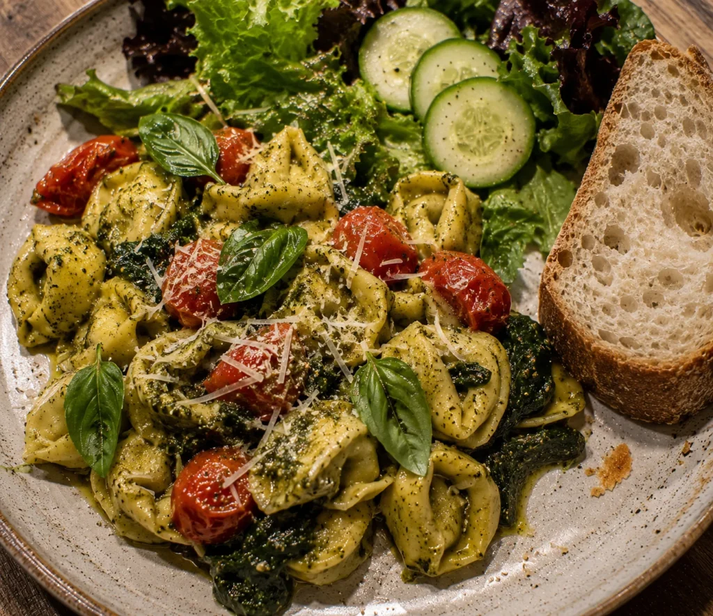 Pesto Tortellini Summer Skillet