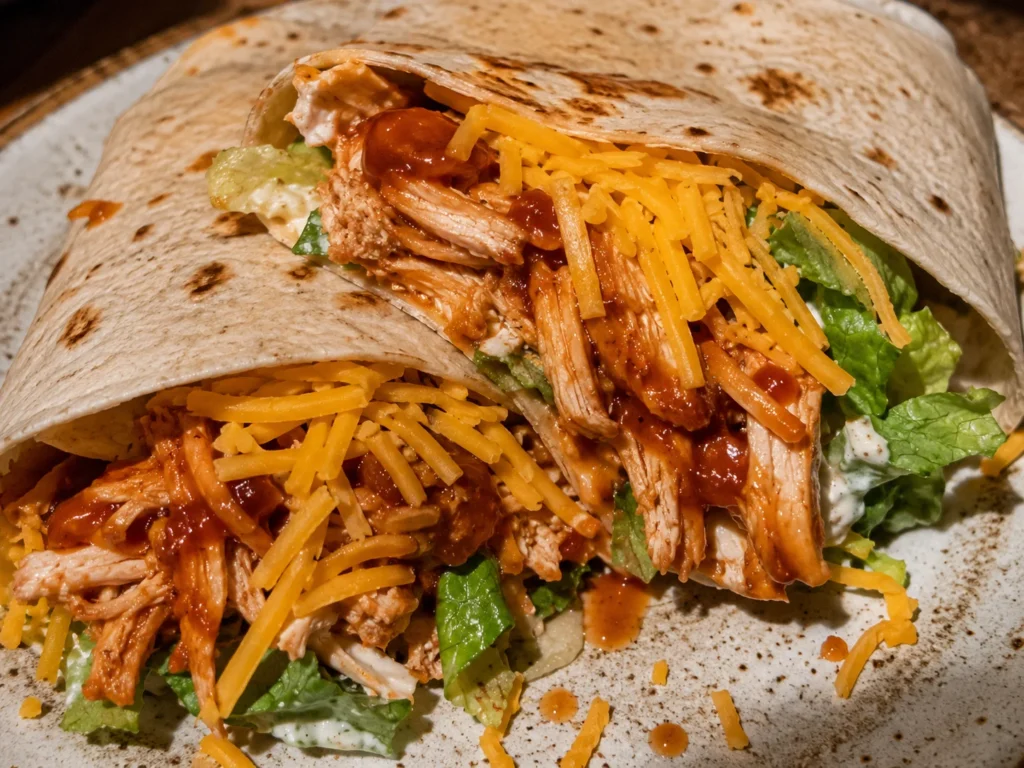 BBQ Ranch Chicken Wraps