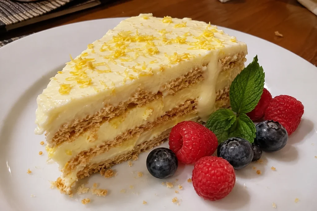 lemon icebox cake