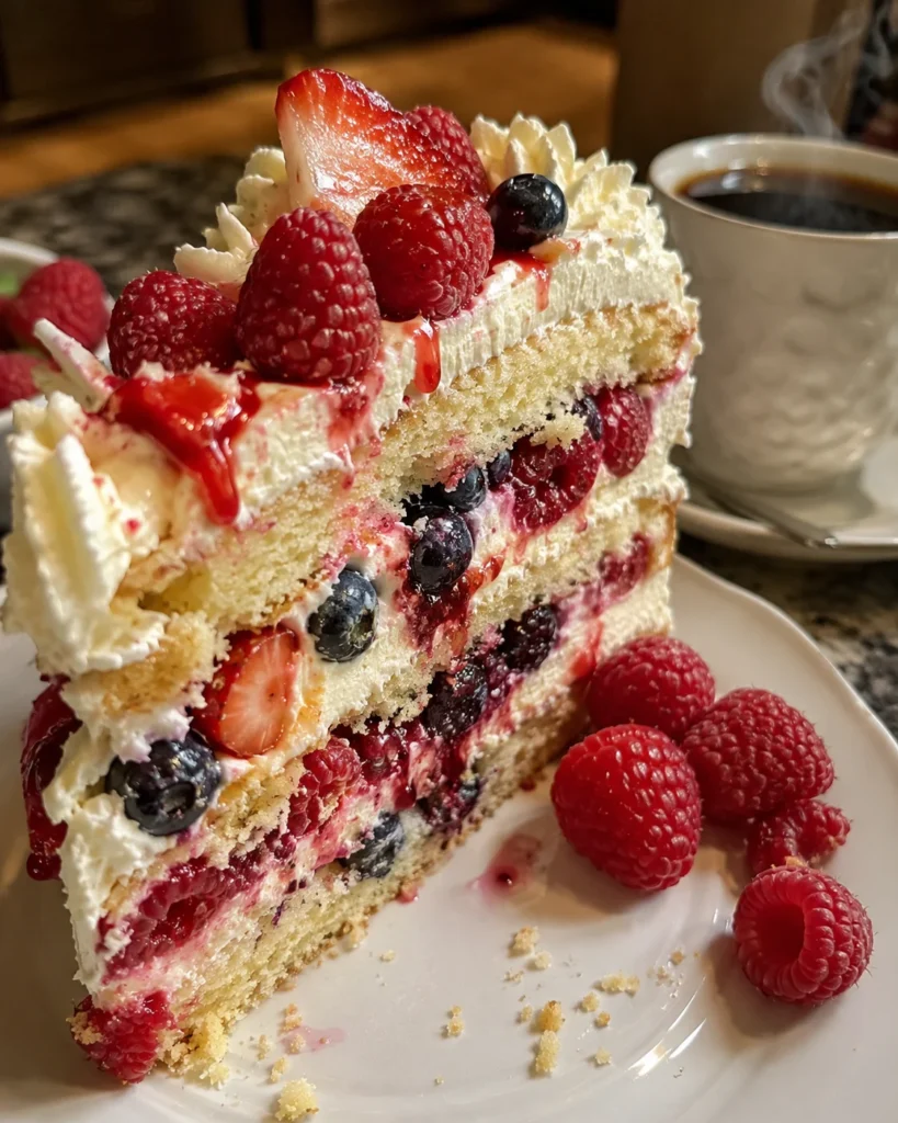French Berry Chantilly Cake