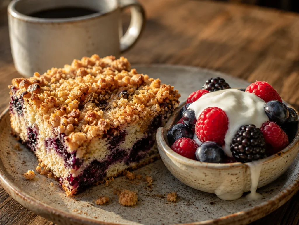 French Blueberry Coffee Cake