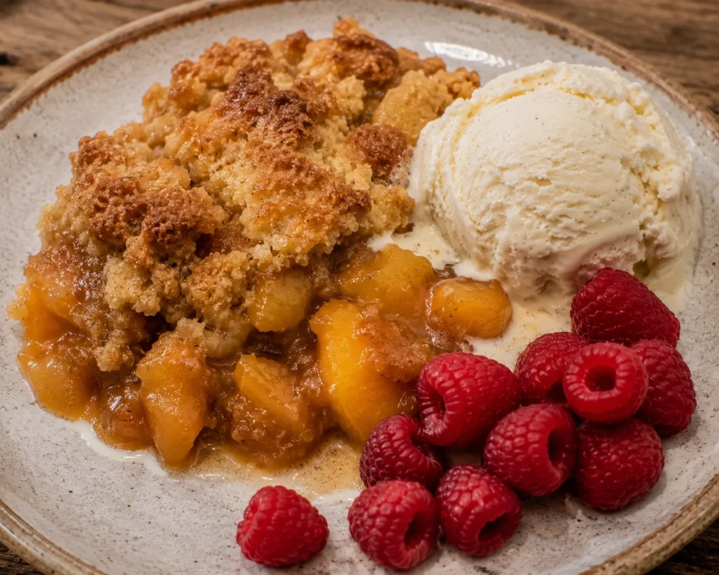Peach Cobbler Dump Cake